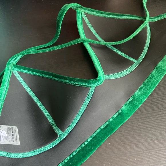 Women's HOAKA SWIMWEAR Bra Top Size S Green - Picture 12 of 16